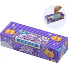 BOS Medium Amazing Odor Sealing Disposable Cat Waste Bags 90 Count