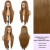 SAPPHIREWIGS 13×6 Recta Peluca Con Malla Frontal Ombre Pelo Marrón