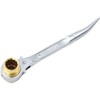 Supertool SRB1719Y Double Head Ratchet Wrench with Curved Drift Pin