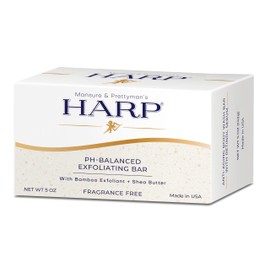 HARP pH-Balanced (5.0-6.0) Exfoliating Body Wash Bar - Fragrance Free. Ground Bamboo Exfoliation the perfect consistency. Soap/Lye/Preservative/Dye/Masking agent-Free