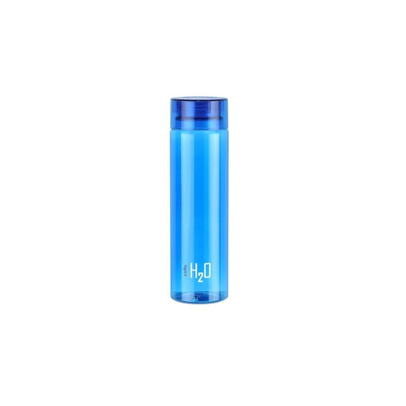Cello H2O Unbreakable Plastic Bottle, 1 Litre, Blue