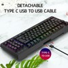 2.4G Wireless Keyboard 87 Keys RGB Backlight 1800mAh Battery Office