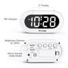 REACHER Small LED Digital Alarm Clock with Snooze, Simple to