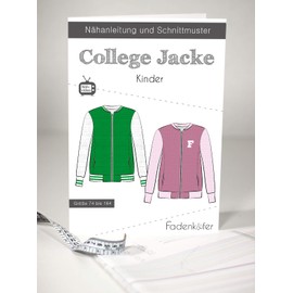 Fadenkäfer Paper Pattern College Jacket Kids