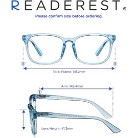 Readerest Blue Light Blocking Reading Glasses, UV Protection, 0.75 Reading Glasses for Women Blue Light Blocking