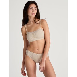 CALIDA Etude Toujours Women's High Quality Supima Cotton Fine Needle Pull Bustier, Dune beige, 36 - 38