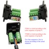 QIANRENON RJ45/8P8C Cat5E Screw Terminal Adapter Keystone Jack,D-Type Modular Panel