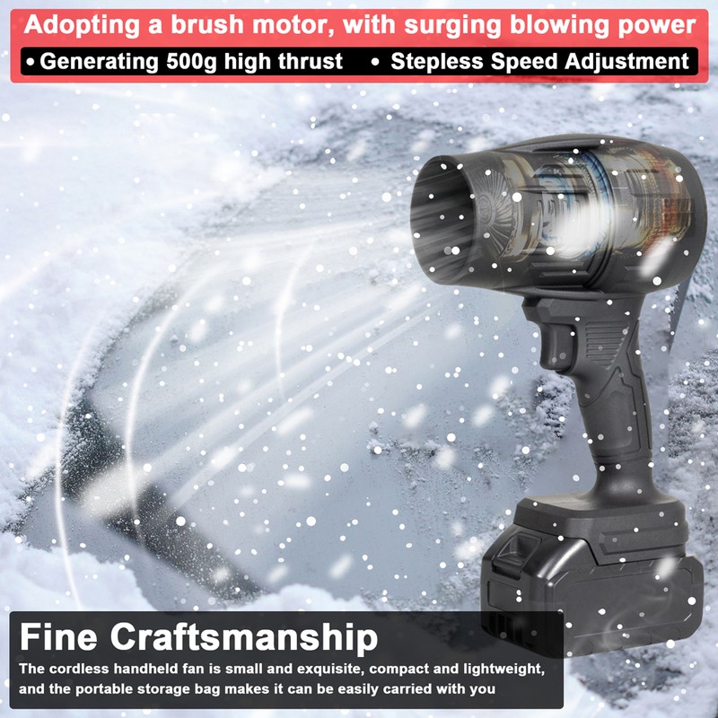 Handheld Jet Fan 500g High Thrust Violent Fan Brush Motor