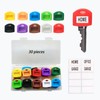 30 Piece Key Covers with Labels Easy Identification Key Caps