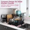 BOOSINY 2 Tier Black Large Stainless Steel Dish Drainers Drying