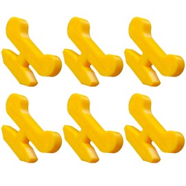 6 Pack Bright Yellow Compost Bin Closure Keys for Easy Visibility