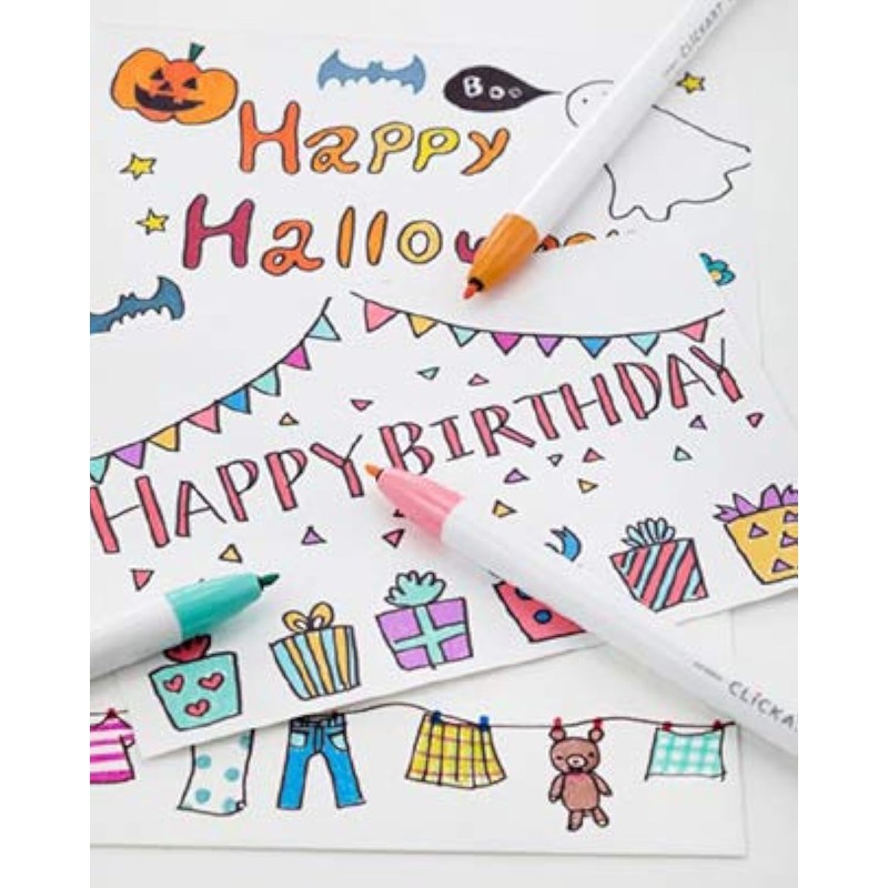 ZEBRA Knock Felt Pen, CLICKART, black