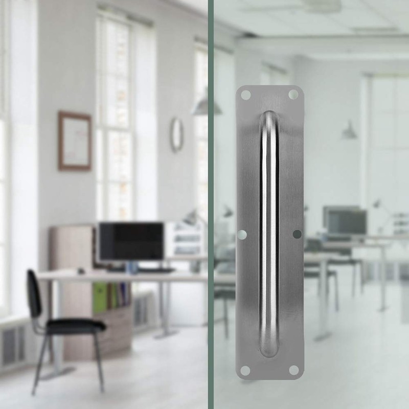 TOPINCN Door Handle Stainless Steel Pull and Push Plate Door