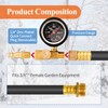 GUTE RV Winterizing Kit 17in with Pressure Gauge 3/4in Blowout