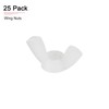 DTGN 25pcs M6x1mm(DxP) Butterfly Nuts Ideal for Construction Industry Nylon