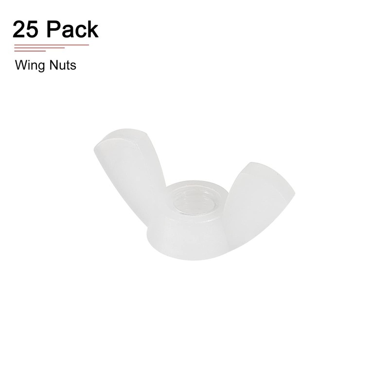 DTGN 25pcs M6x1mm(DxP) Butterfly Nuts Ideal for Construction Industry Nylon
