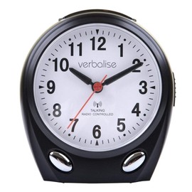VTC-01BK Radio Controlled Talking Clock (Black)