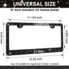 2 Pack Bling License Plate Frames Premium Sparkly License Plate