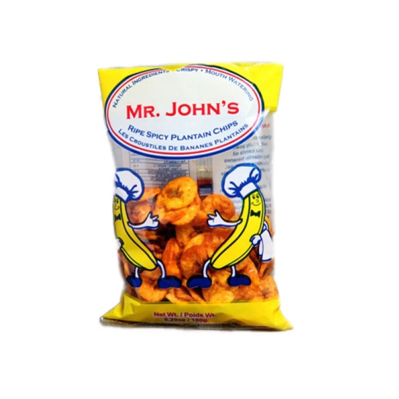 Mr john's ripe spicy plantain chips/150g, (Pack of 16)