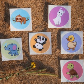 Moky Baby Stickers for the Pram, Child Seat - Contrast Sticker for Entertaining Your Baby on the Go and at Home (Colourful)