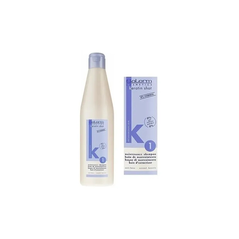 Salerm Keratin Shot Shampoo Formol 500ml Anti Frizz