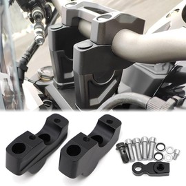 Dreamseek 2Pcs Handlebar Risers Backward Clamp for Honda CB650R CB1000R 2018-2024 Move Back Motorcycle Handle Bar Clamp Mount Adapter