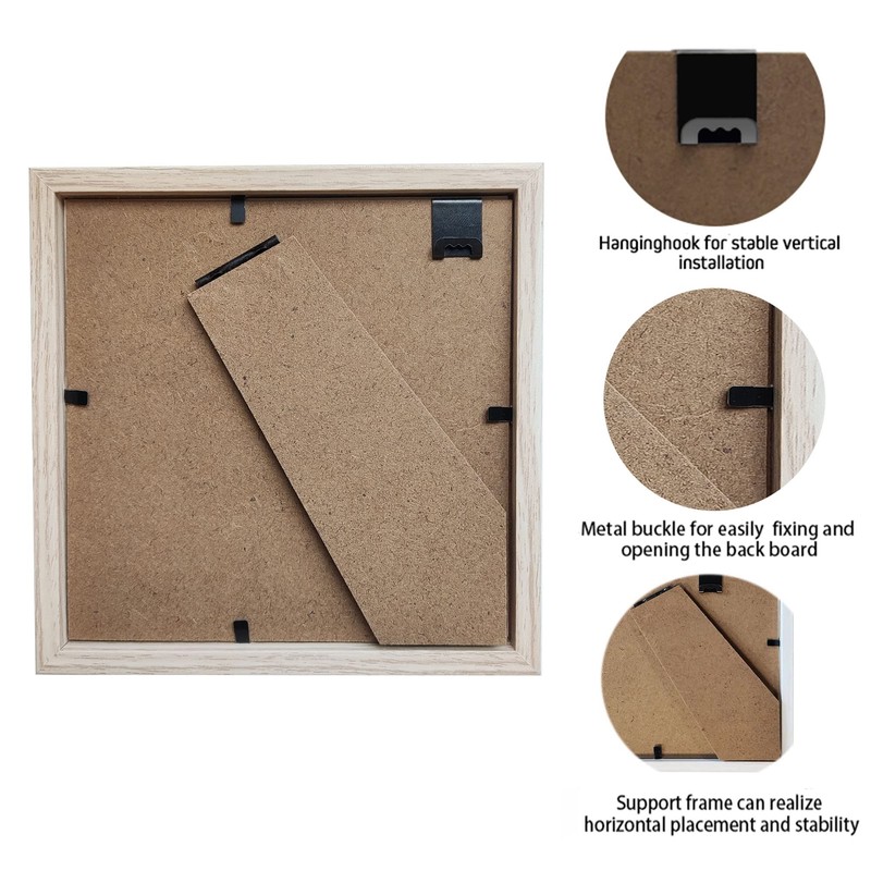 TouYinger 5x5 Small Shadow Box Frame Display Case , Display