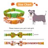 Thanksgiving Dog Collar with Bow Tie, 2 Pack Holiday Turkey