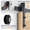 SMARTSTANDARD 6.6FT Barn Door Hardware kit, Barn Door Track, Sliding
