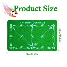 Graplan Football Mat 40 x 60 cm Football Mat Ball Control Non-Slip Football Step Training Mat, Shock Absorbing Football Mat Training Children, Ball Control Training Mat, Ball Mastery Mat
