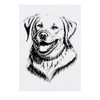 Azeeda 'Glücklicher Labrador' Temporäres Tattoo - Hautfreundlicher & Ungiftiger Abziehbild