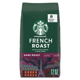 Starbucks Whole Bean Coffee, Dark Roast Coffee, French Roast, 100% Arabica, 1 bag (12 oz)