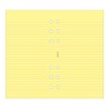 Filofax Yellow Ruled Notepad - for Personal Size Organiser 132201