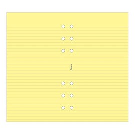 Filofax Yellow Ruled Notepad - for Personal Size Organiser 132201