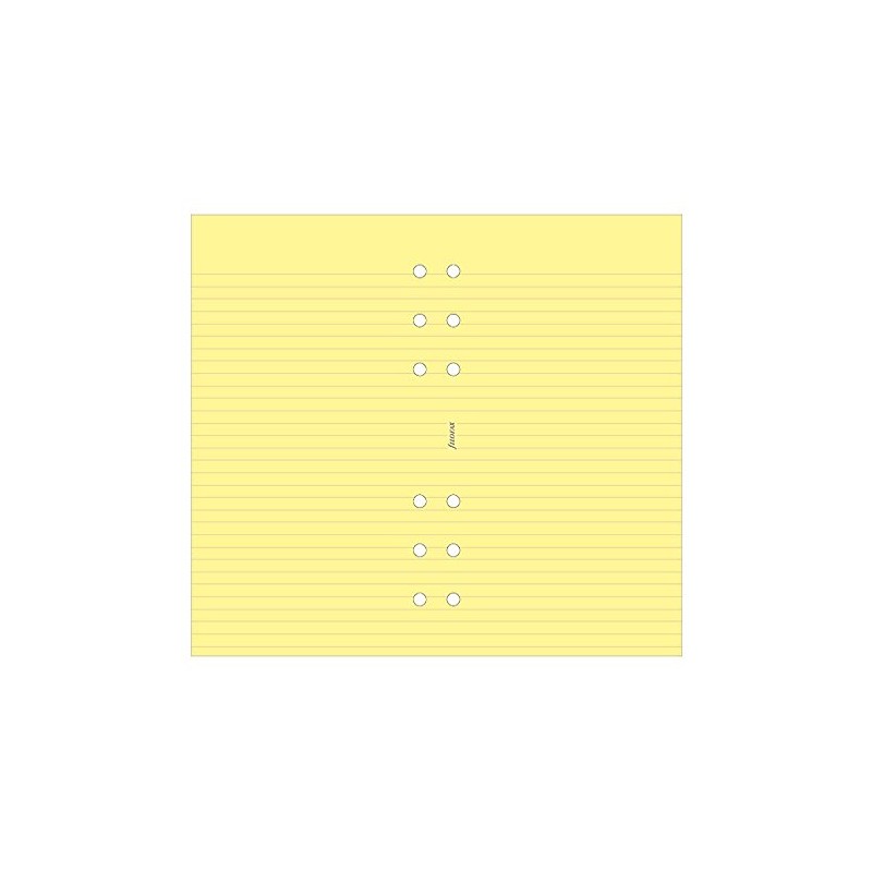 Filofax Yellow Ruled Notepad - for Personal Size Organiser 132201