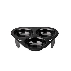 IBILI Egg Poacher Moka 15 cm, rolled steel plate Black, 15 x 15 x 3 cm