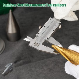 nutmanel Vernier Caliper 6 inch 150mm Stainless Steel Precision Micrometer Vernier Caliper Measuring Ruler Gauge Micrometer Measuring Tool With Two Screwdrivers