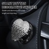 Ongfuwu Bling Car Engine Start Button Cover, Cute Heart Shape