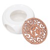 Ceramic Teapot Warmer Hollowed Pad Concave Bottom Practical Multifunction Teapot
