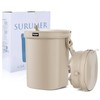 Surume 2 Gallon Silicon Car Trash Can with Lid -