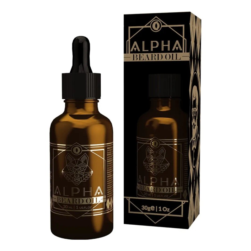 Kit Ouro Aceite Barba Bigote Oil Y Pomada Moldeadora Alpha