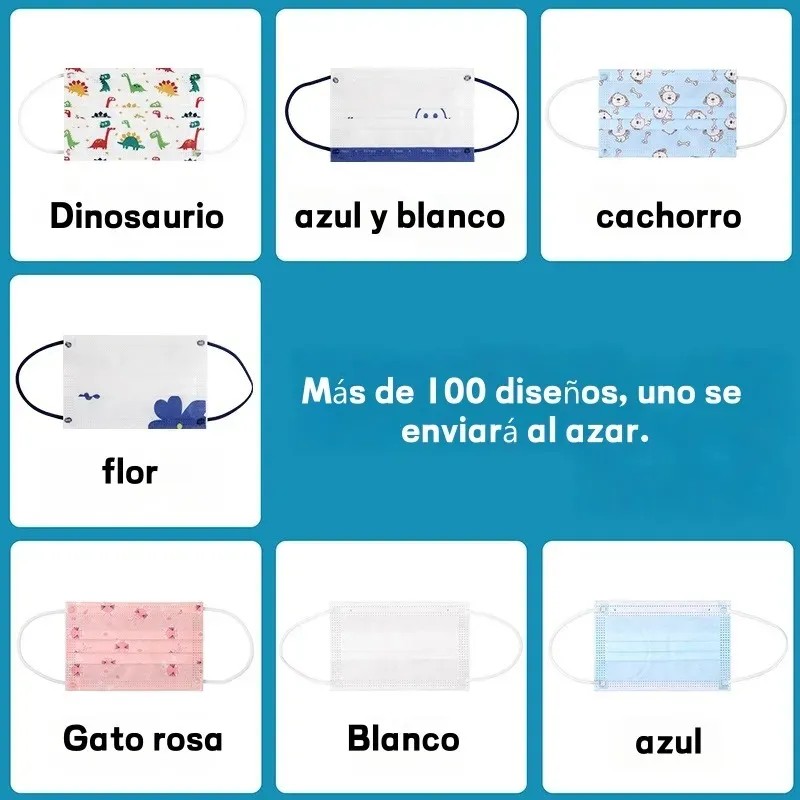 Hj Mascarilla Infantil Desechable Triple Capa 200 Hj