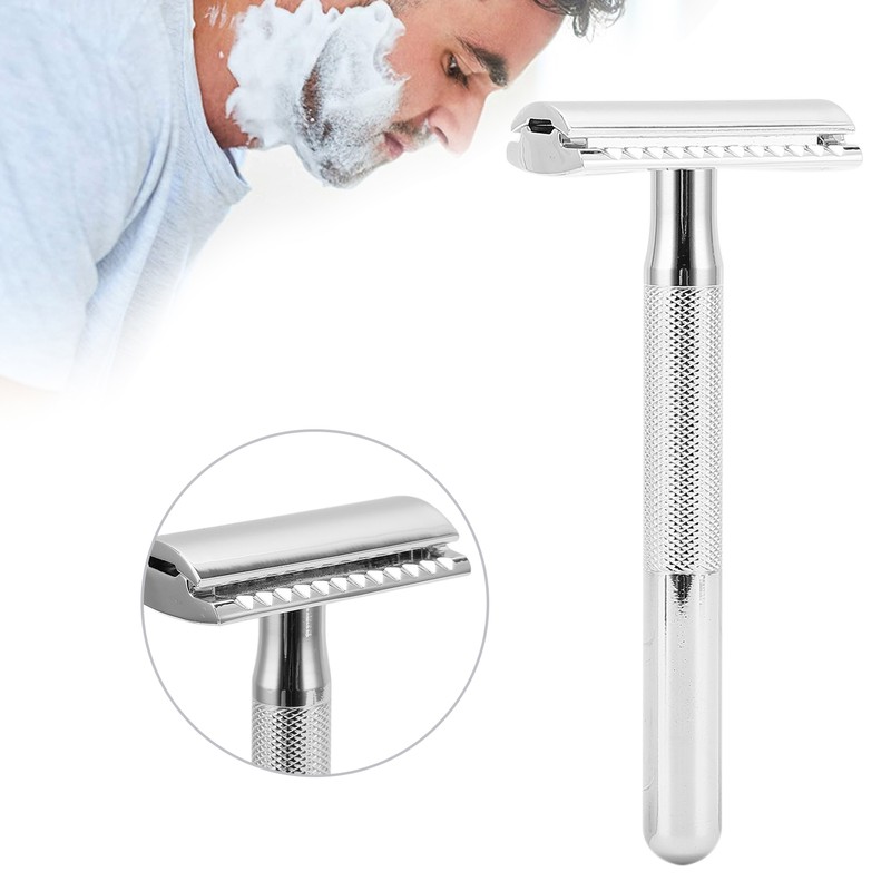 Long Handle Safety Razor Zinc Alloy Safety Razor Reusable Manual