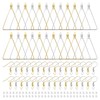 YaeYur 240PCS Triangle Earring Beading Hoop Set for Jewelry Making