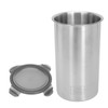 Storage Canister 1400ml Food Storage Container Stainless Steel Airtight Transparent