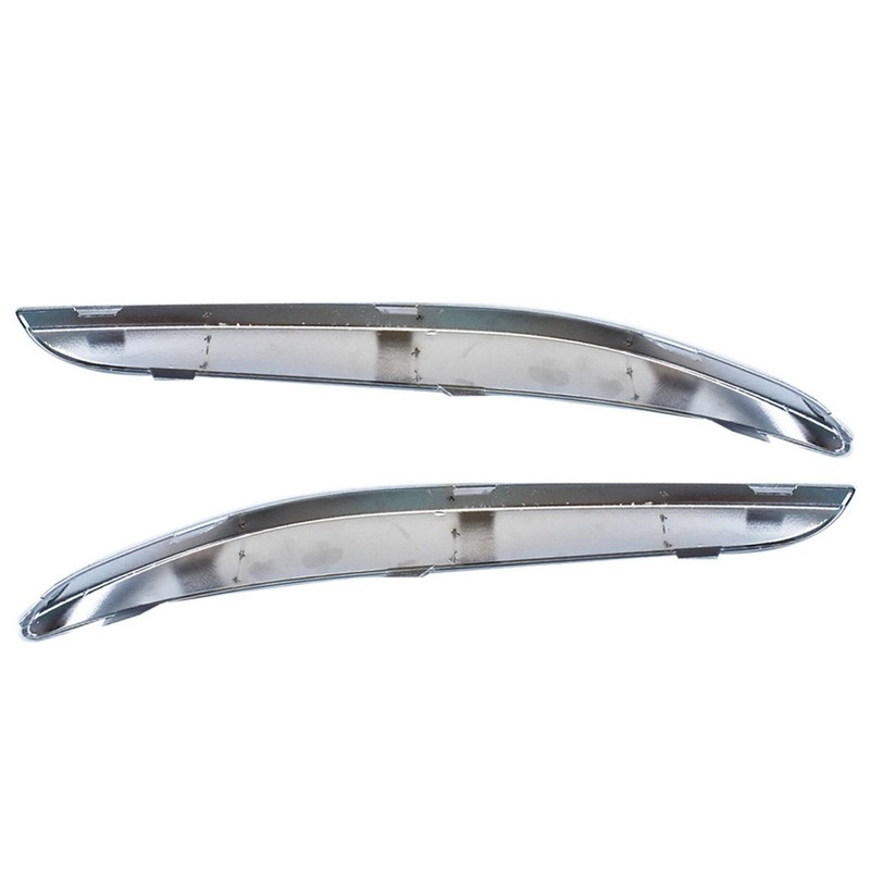 munirater Front Bumper Molding Chrome Trim Set L & R