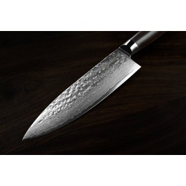KAN Core Professional Chef Knife 8-inch VG-10 67 layers Damascus Ambidextrous (Hammered Japanese VG-10 Blade, G10 handle)
