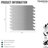 Tenedos TMSD-12x12-SSML Sky Silver Gray Metal Stainless Steel Peel and