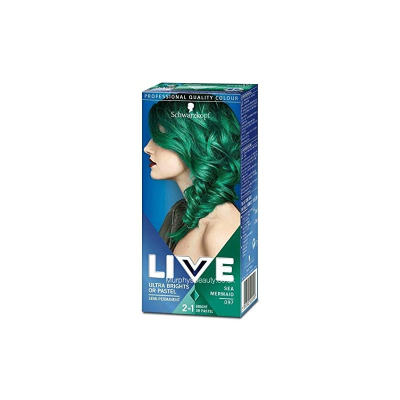 Schwarzkopf LIVE Ultra Brights or Pastel Sea Mermaid 097 Schwarzkopf