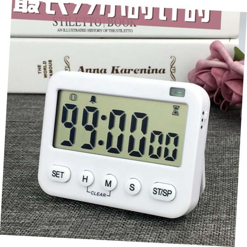 iplusmile Large Screen Kitchen Timer Mute Vibration Clock with Display
